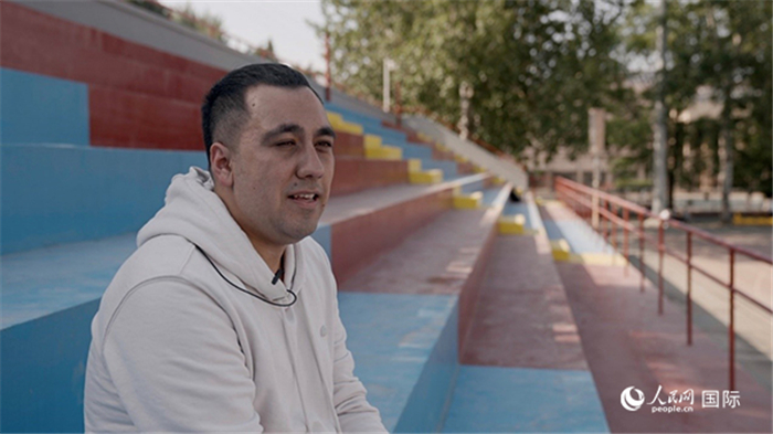 土庫(kù)曼斯坦留學(xué)生若賀曼。人民網(wǎng) 張文捷攝