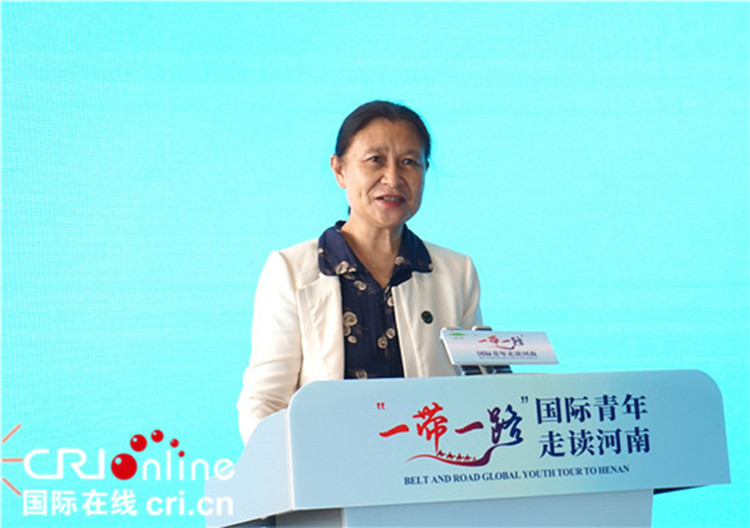 中國人民對外友好協(xié)會二級巡視員李冬梅致辭。賈親親 攝