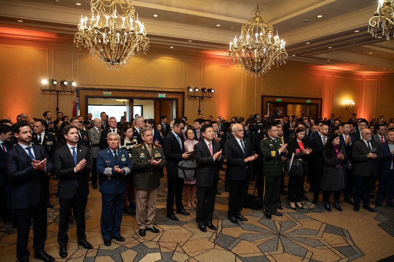 招待會現(xiàn)場氣氛熱烈友好。中國駐阿根廷大使館供圖