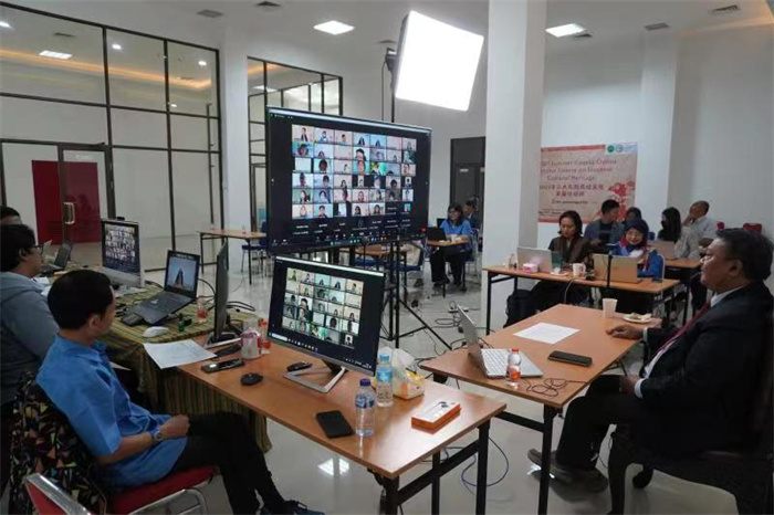 活動(dòng)現(xiàn)場(chǎng)。供圖：印尼三一一大學(xué)孔子學(xué)院