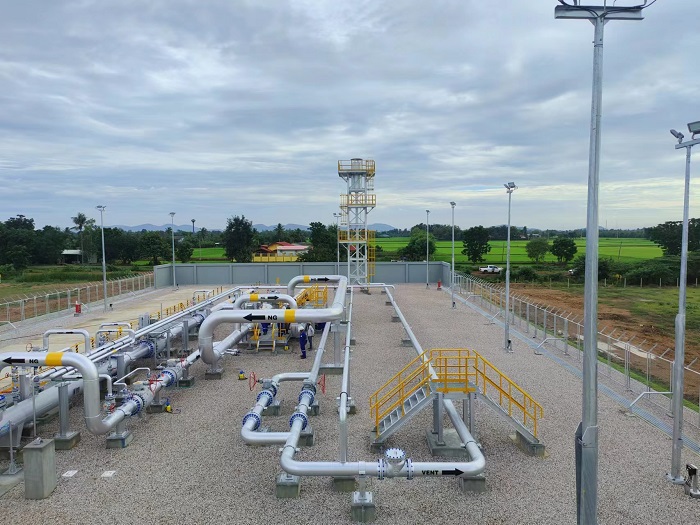 泰國新崗天然氣管道項(xiàng)目首站?？ì斎R 攝