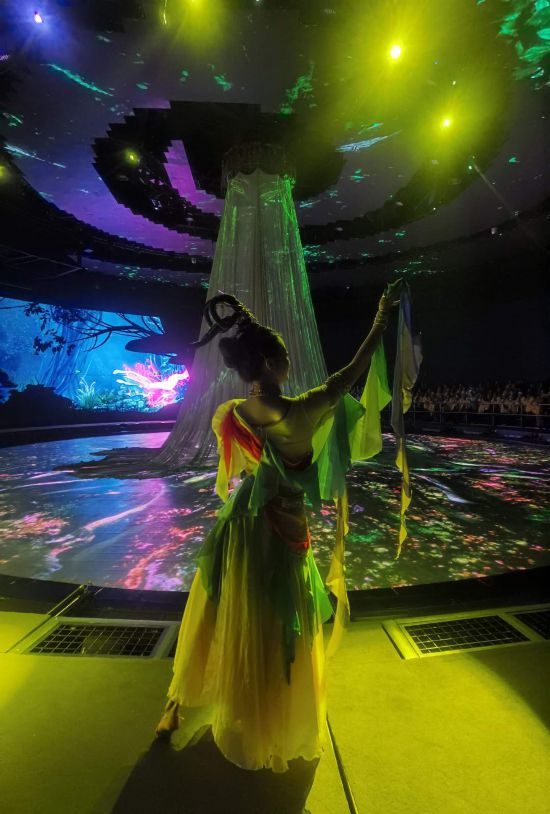 　　《天釀》演出場(chǎng)景。本報(bào)記者常雯宜攝