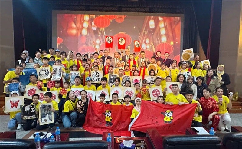 圖為2023“中華文化大樂(lè)園—埃及開(kāi)羅營(yíng)”閉幕式活動(dòng)現(xiàn)場(chǎng)。主辦方供圖