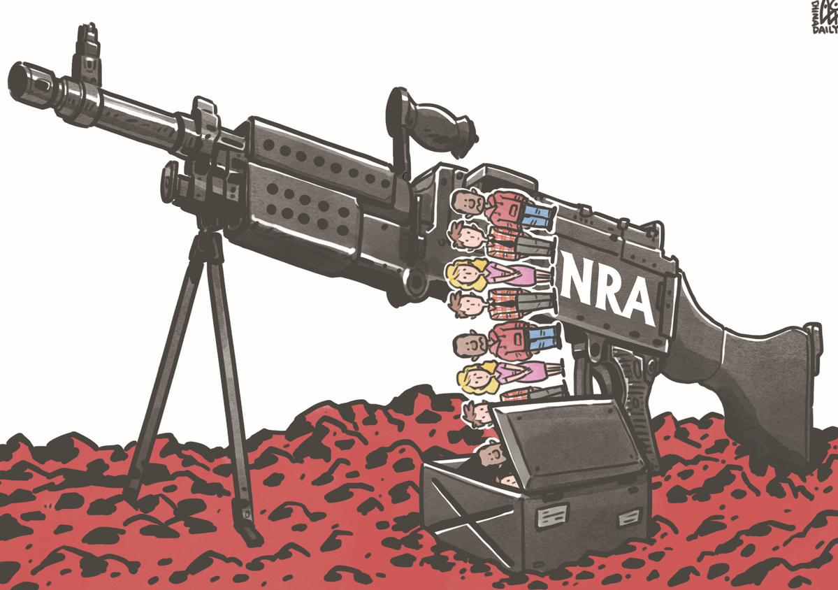 NRA成為推行槍支管控背后最大的阻力。（來源：中國日報 作者：蔡艨）