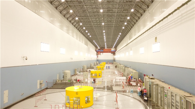 卡魯瑪水電站發(fā)電機(jī)組。王劍攝