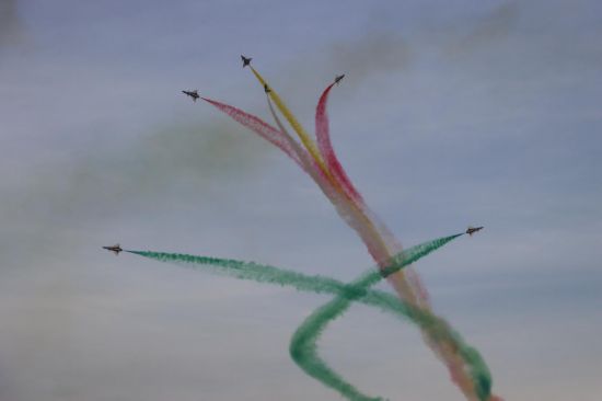 飛行表演現(xiàn)場。高思峰 攝