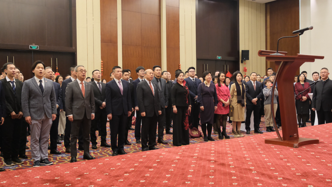 駐白俄羅斯使館2024年新春招待會現(xiàn)場。 駐白俄羅斯使館供圖