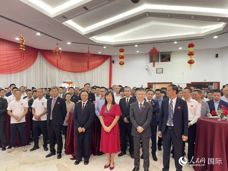 駐尼日利亞使館春節(jié)招待會現(xiàn)場。人民網(wǎng)記者 姜宣攝