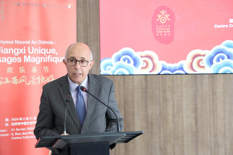 拉巴特文化藝術遺產(chǎn)復興協(xié)會主席德里希致辭。霍晶攝