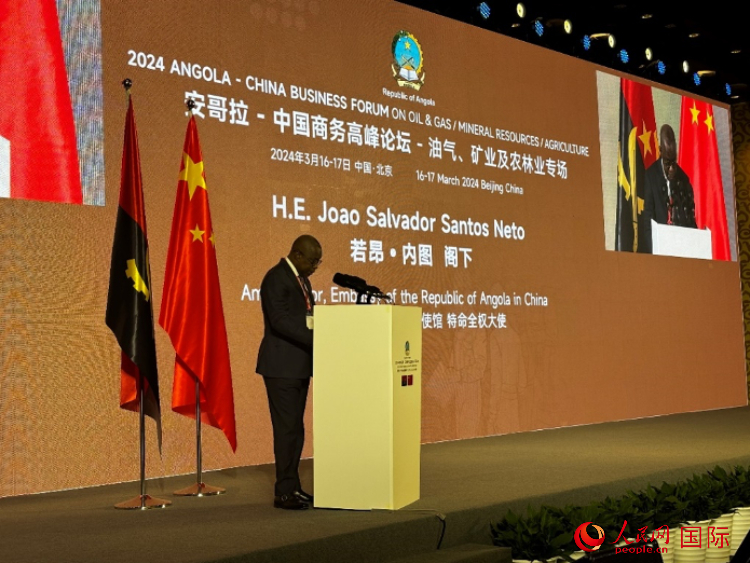 安哥拉駐華大使若昂·內圖。人民網記者 張榮攝