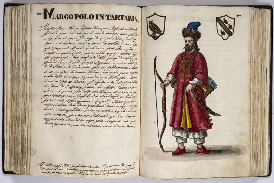 “馬可·波羅的世界”展覽的部分展品。威尼斯市立博物館基金會供圖