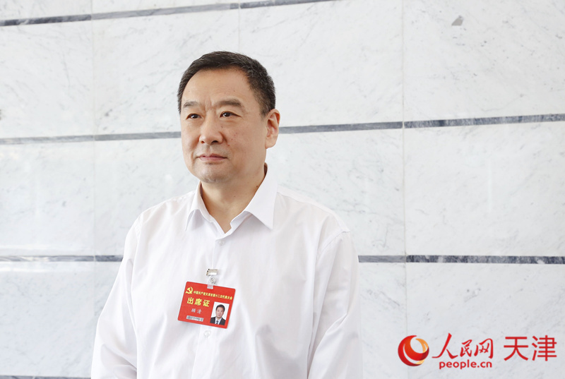 天津市第十二次黨代會代表、天津市政府副秘書長、市衛(wèi)生健康委黨委副書記、主任顧清 人民網(wǎng) 孫翼飛攝