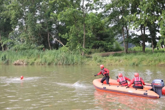 演習(xí)現(xiàn)場(chǎng)。四川省應(yīng)急管理廳供圖