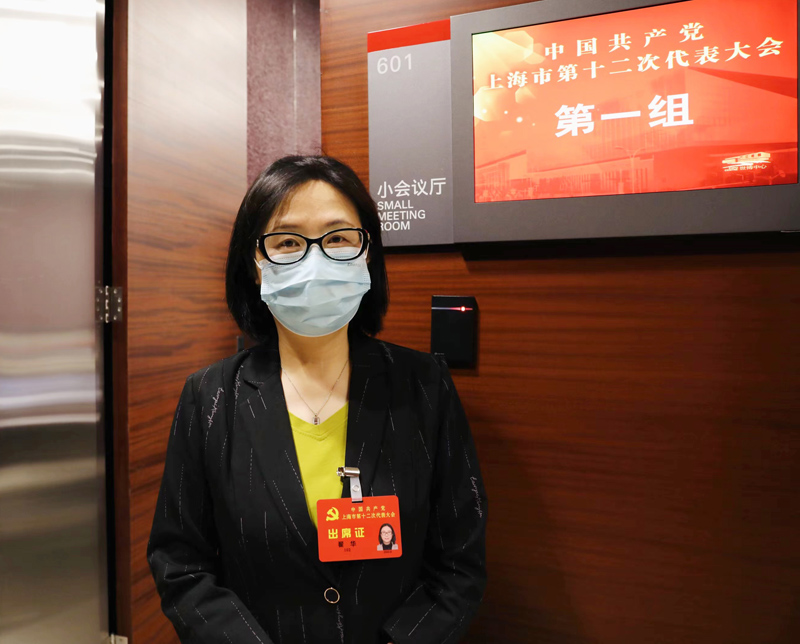 黨代表翟華。人民網(wǎng) 王文娟攝