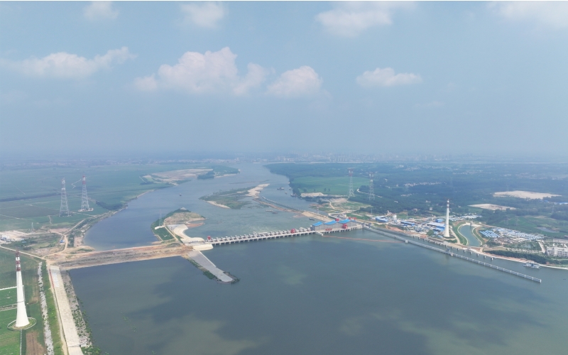 碾盤山水利水電樞紐工程。湖北省水利廳供圖