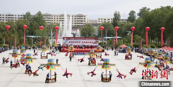圖為青海省海東市非遺展示。(資料圖) 海東市文體旅游廣電局 供圖