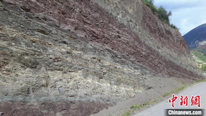 青藏高原東部始新世熱魯盆地的湖相沉積。　中科院青藏高原所 供圖