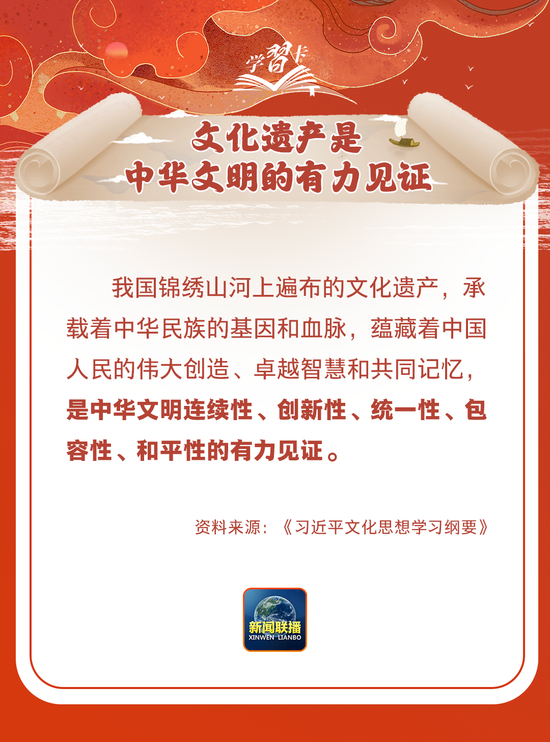 學(xué)習(xí)卡丨守護好中華民族的文化瑰寶！