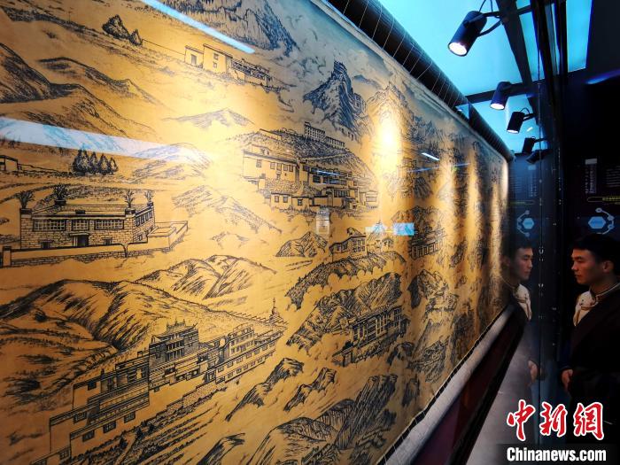 圖為歷代藏醫(yī)藥學(xué)教育機(jī)構(gòu)展示?！?zhí)砀?攝