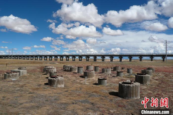 圖為中鐵西北院清水河樁基試驗(yàn)場(chǎng)。(資料圖) 中鐵西北科學(xué)研究院供圖