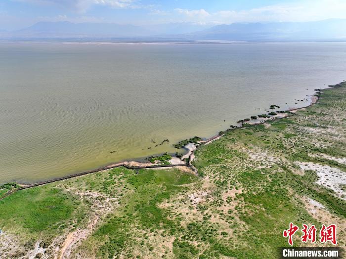 圖為航拍都蘭湖國家濕地公園?！∑钤鲚?攝