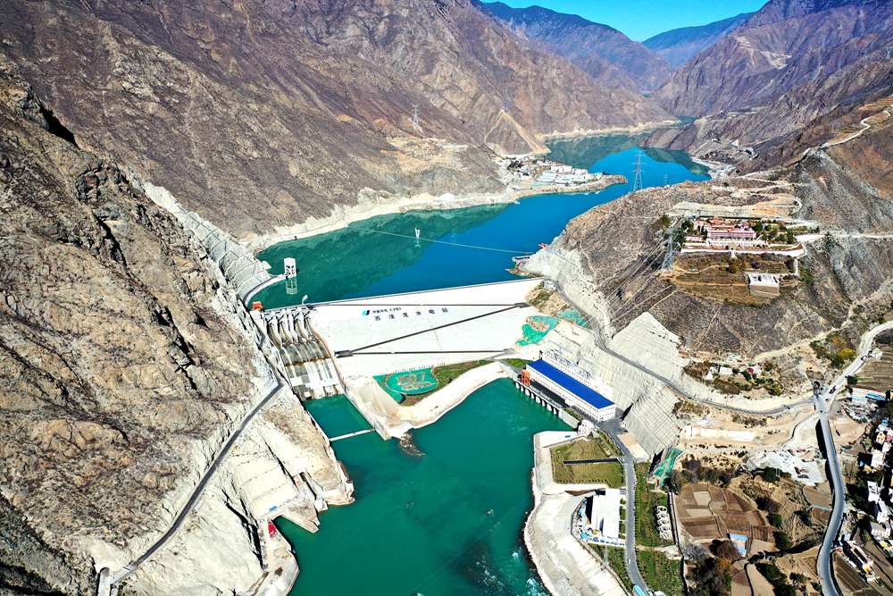 蘇洼龍水電站全景。吳雛音 攝