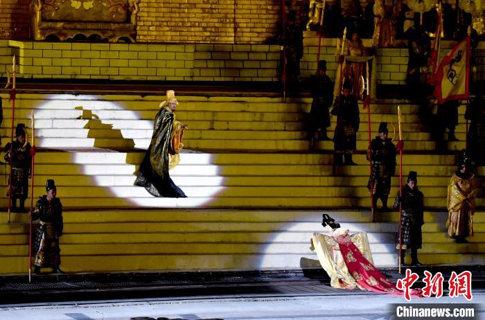 3月17日，西藏拉薩，《文成公主》大型史詩劇演出現(xiàn)場?！±盍?攝