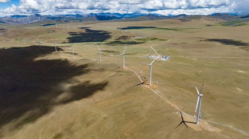 西藏措美哲古風(fēng)電場。受訪者供圖